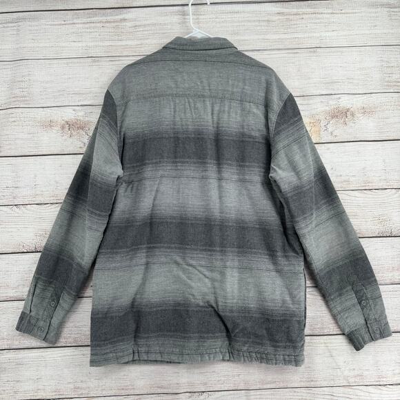 Travis Mathew Golf Towner Shirt Jacket Shacket Mens XXL Gray Black Sherpa - Picture 2 of 14